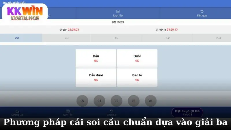 Phương pháp cái soi cầu chuẩn dựa vào giải ba