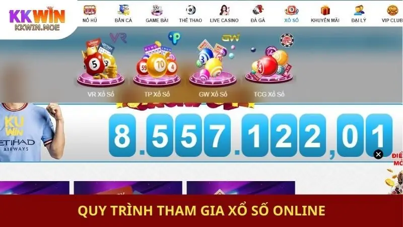 Quy trình tham gia xổ số online