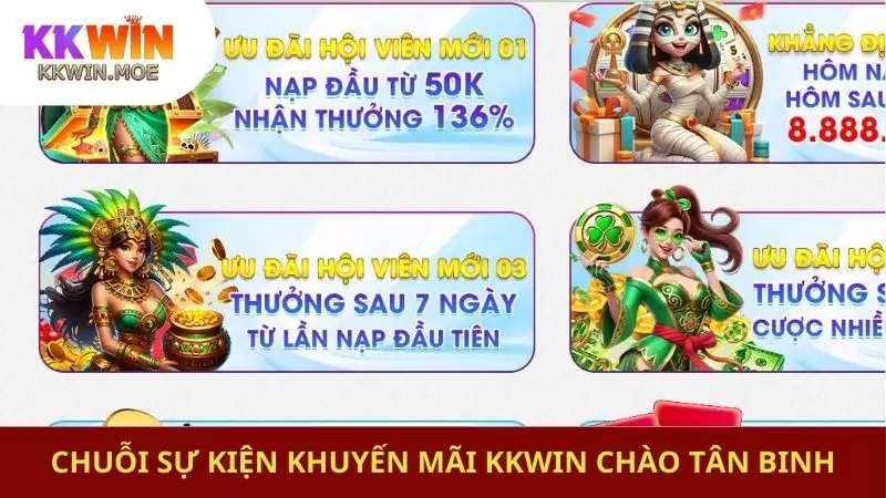 Chuỗi sự kiện khuyến mãi KKwin chào tân binh