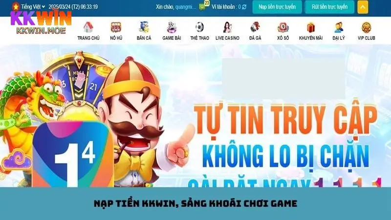 Nạp tiền Kkwin