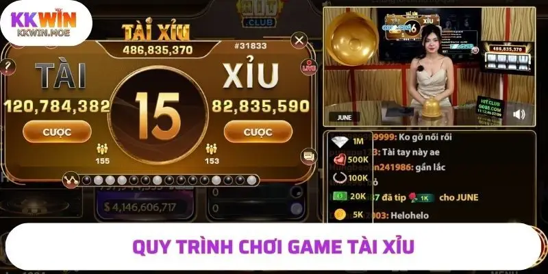 Quy trình chơi game tài xỉu