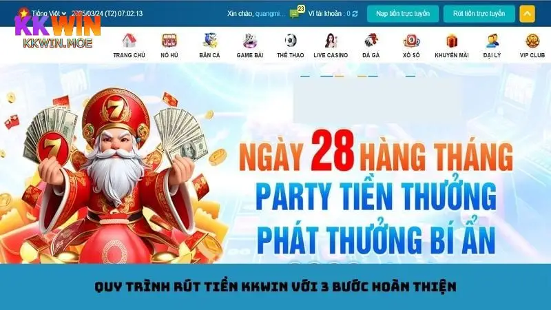 Rút tiền Kkwin
